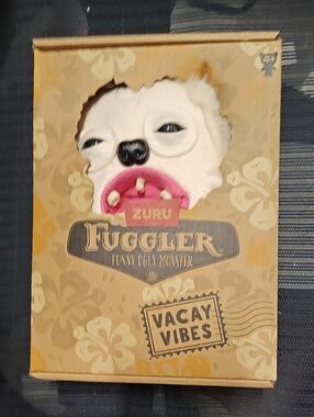 ZURU Fuggler Vacay Vibes Plush - White with Pink Mouth